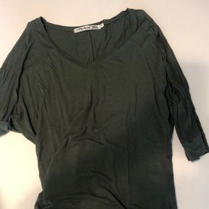 Oversized small open sleeve top